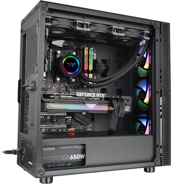 Thermaltake Telesto, schwarz, Core i5-12600, 16GB RAM, 1TB SSD, GeForce RTX 3080