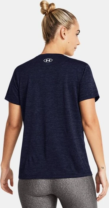 Under Armour Tech V Twist Funktionsshirt kurzarm midnight navy/white (Damen)