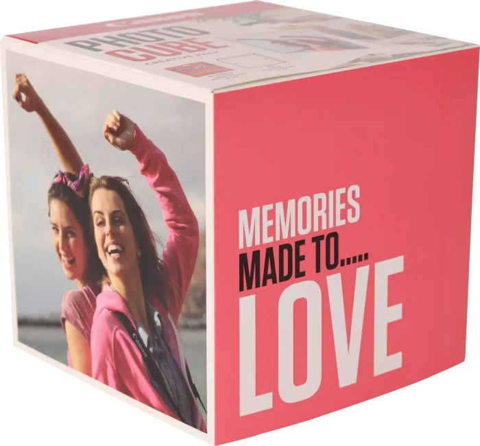 Canon Plus Glossy II PP-201 Photo Cube pink Fotopapier hochglänzend weiß, 13x13cm, 265g/m², 40 Blatt