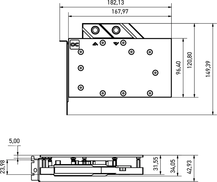 Alphacool Eisblock Aurora Acryl GPX-N NVIDIA RTX 4070 Ti Reference mit Backplate, Reference