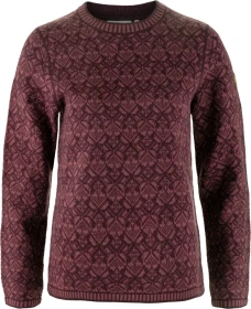 Fjällräven Snow Round Neck Strickpullover port (Damen)