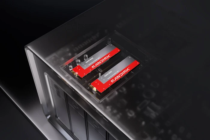 SanDisk NAS 800 NVMe SSD 7.68TB, M.2 2280 / M-Key / PCIe 5.0 x4