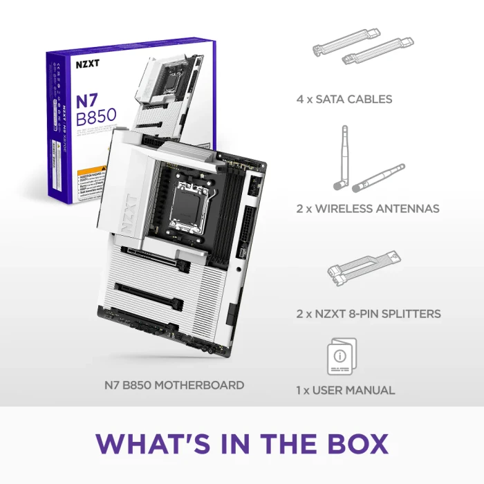 NZXT N7 B850 White (AMD AM5)