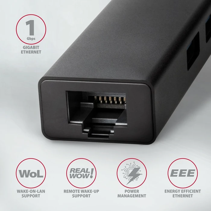 Axagon Hub, LAN-Adapter, USB-C 3.0 [Stecker]