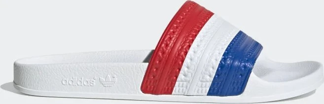 adidas Adilette red/cloud white/blue (Herren)