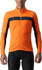 Castelli Mortirolo VI Fahrradjacke orange/savile blue (Herren)