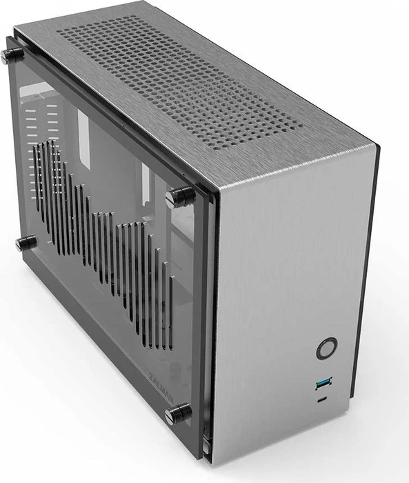 Zalman M2 Mini, silber, Acrylfenster, Mini-ITX