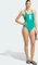 adidas 3-Streifen V-Back Badeanzug equipment green/white (Damen) Vorschaubild