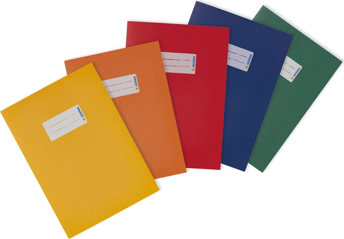Herma Heftschoner Papier, A5, farbig sortiert, 5er-Pack