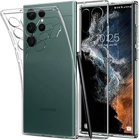 Spigen Liquid Crystal für Samsung Galaxy S22 Ultra Crystal Clear