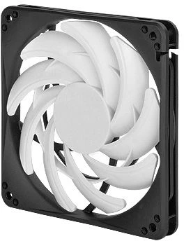 SilverStone FN123 schwarz/weiß, 120mm