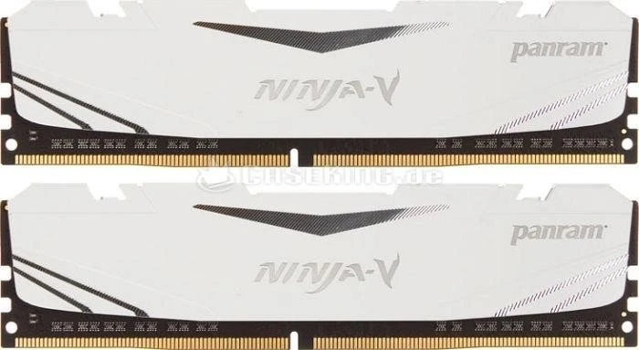 Panram Ninja-V weiß UDIMM 16GB Kit, DDR4-2400, CL15-15-15-36