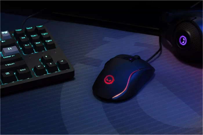 Lorgar Jetter 357 Gaming Mouse schwarz, USB