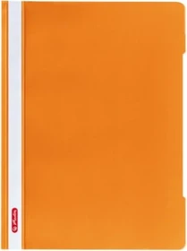 Herlitz Schnellhefter Kunststoff, A4, orange, 10er-Pack
