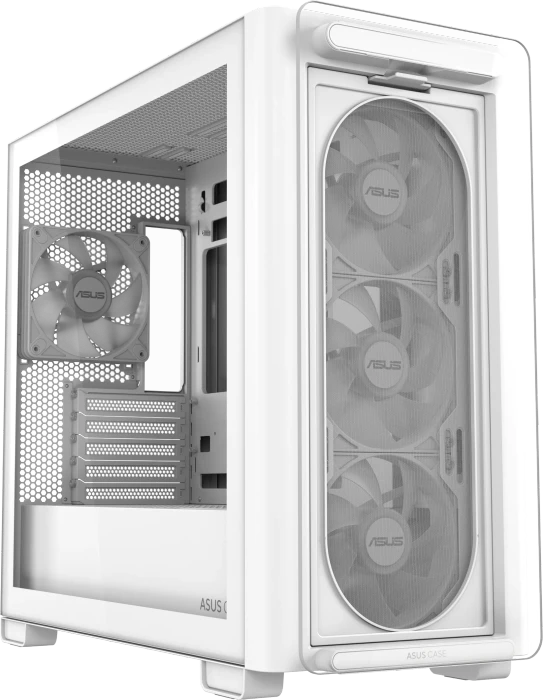 ASUS A23 PLUS TG ARGB White, Glasfenster