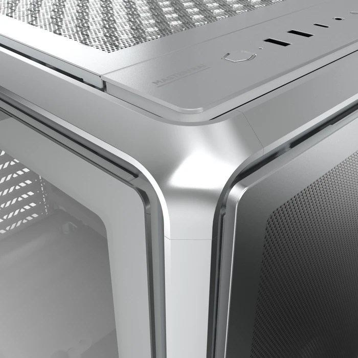 Cooler Master MasterFrame 600 Mesh, silber, Glasfenster