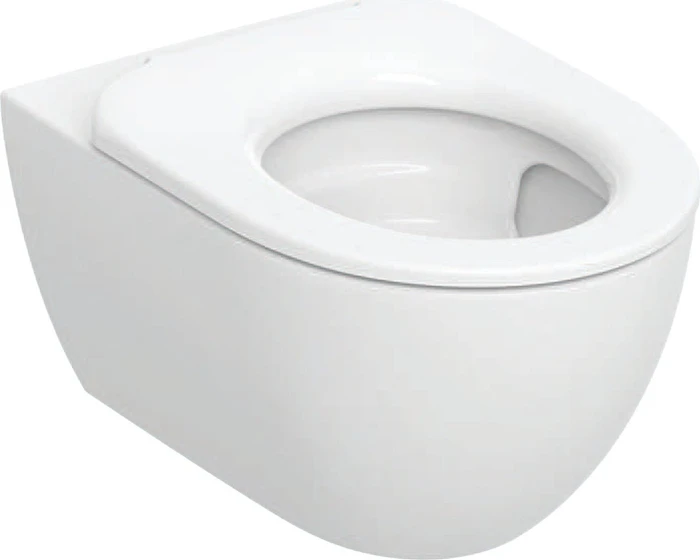 Geberit Acanto Set Wand-WC Tiefspüler, geschlossene Form, TurboFlush, mit WC-Sitzring, weiß/KeraTect
