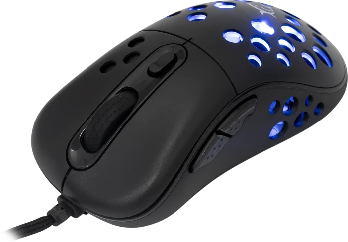 White Shark Azrael Black Gaming Mouse, schwarz, USB