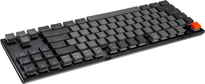 Keychron K1 V4, 80% TKL, LEDs weiß, schwarz, Gateron LOW PROFILE BLUE, USB/Bluetooth, US