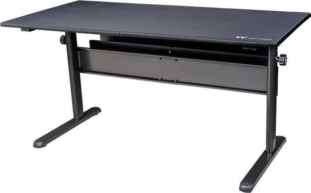 Thermaltake Level 20 GT Battlestation Sitz-Steh-Schreibtisch 150x70cm schwarz/schwarz