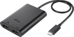 i-tec USB-C Dual 4K/60Hz (single 8K/30Hz) HDMI Video Adapter, USB-C 3.0 [Stecker] (C31DUAL4K60HDMI)