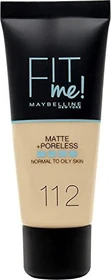 Maybelline Fit Me Matte & Poreless Foundation 112 soft beige, 30ml