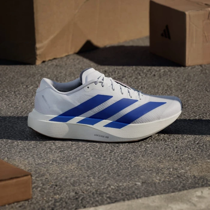 adidas Adizero Evo SL cloud white/royal blue/pure ruby (Herren)