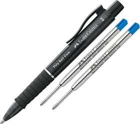 Faber-Castell Poly Ball View XB Kugelschreiber schwarz