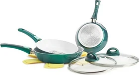 Genius Cerafit Fusion Pfannen-Set smaragdgrün, 7-tlg.