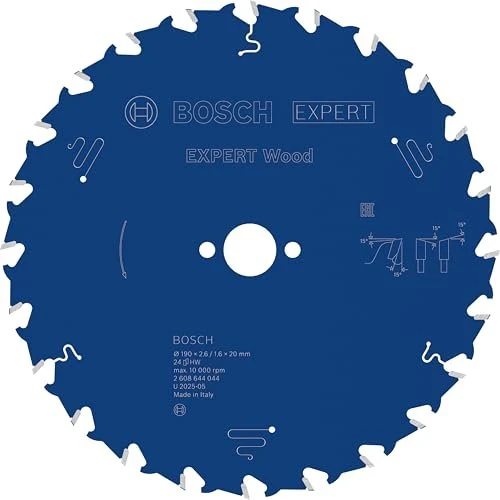 Bosch Professional Expert for Wood Kreissägeblatt 24Z, 190x1.6x20mm, 1 Stück