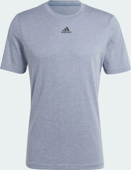 adidas Mélange T-Shirt kurzarm blue grey mel. (Herren)