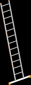Layher Topic 1054 Alu Anlegeleiter, 12 Stufen