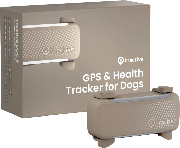 Tractive DOG 6, GPS Tracker für Hunde, braun