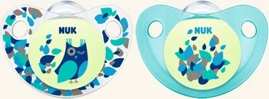NUK Trendline Night & Day Beruhigungsschnuller Gruppe 1, 0-6M, Silikon