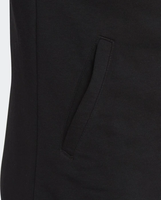 adidas Essentials 3-Streifen Full-Zip Hoodie schwarz/weiß (Junior)