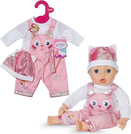 Zapf creation BABY born Mode - Einteiler mit Mütze 43cm