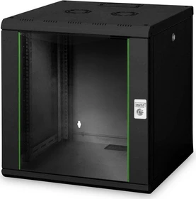 Digitus Professional Unique Serie Wandschrank 12HE, Sicherheitsglastür, IP2X, schwarz, 600mm tief