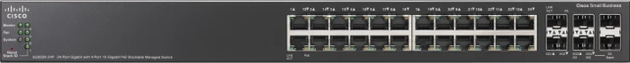 Cisco SG500X Rackmount Gigabit Managed Stacking Switch, 24x RJ-45, 2x SFP+, 375W PoE+