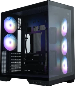 Zalman D50 Black, schwarz, Glasfenster