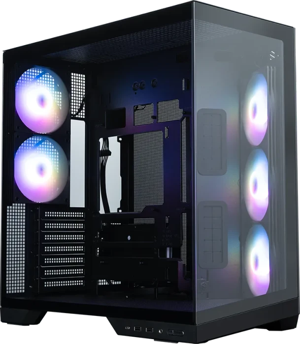 Zalman D50 Black, schwarz, Glasfenster