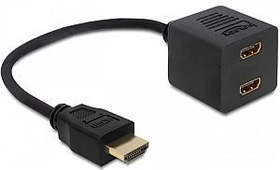 DeLOCK High Speed HDMI with Ethernet Splitter 1 x male to 2 x female