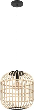 Eglo Hornwood Pendelleuchte 35cm schwarz/braun