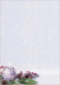 Sigel Weihnachtsmotiv Charmful Christmas Kunstdruckpapier hellblau, A4, 90g/m², 25 Blatt