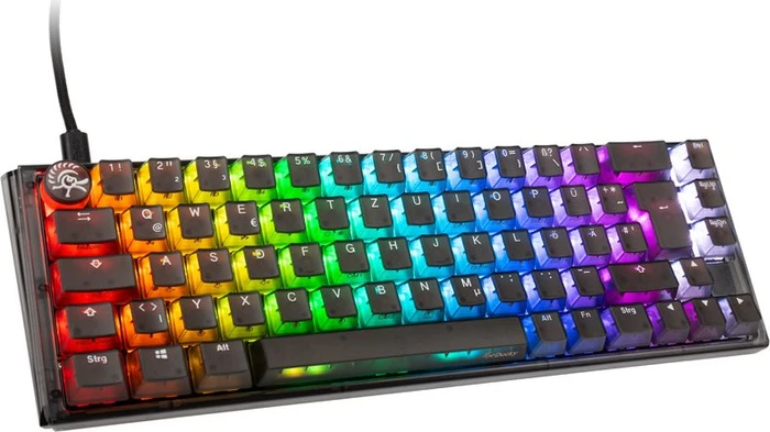 Ducky One 3 SF PBT, LEDs RGB, Aura Black, MX RGB BROWN, USB, DE