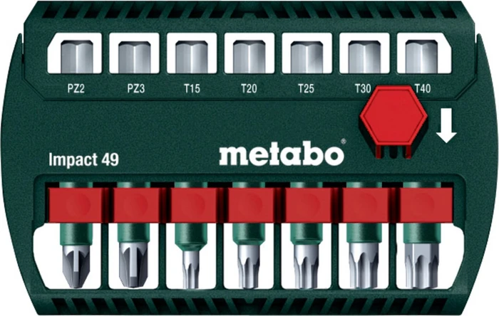 Metabo Impact 49 Bitset inkl. Werkzeugbox, 7-tlg.