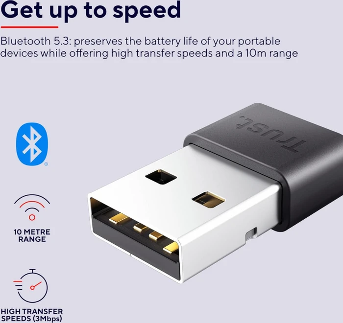 Trust Myna Bluetooth 5.3 Adapter, USB-A 2.0 [Stecker]