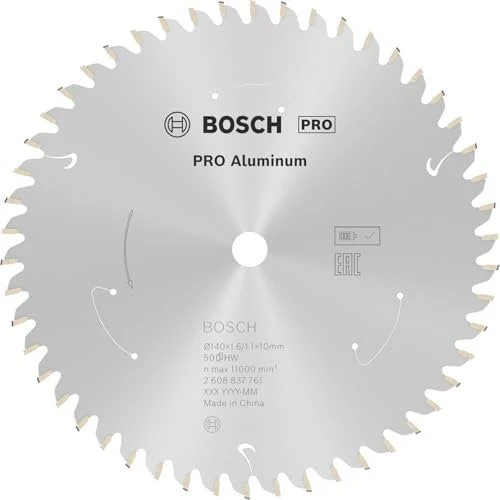 Bosch Professional Standard for Aluminium Kreissägeblatt 50Z, 140x1.1x10mm, 1 Stück