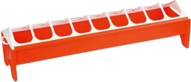 Kerbl Futtertrog für Hühner, orange, 30L