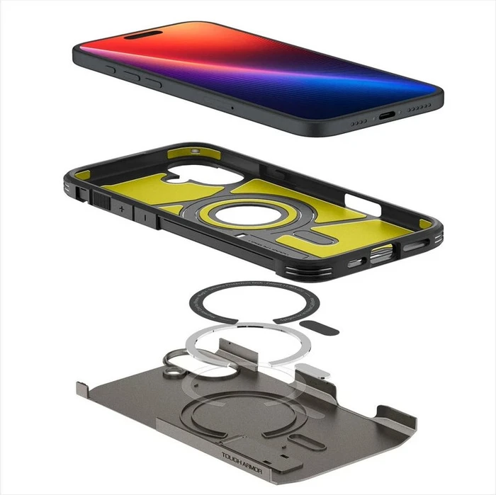 Spigen Tough Armor AI (MagFit) für Apple iPhone 16 Gunmetal