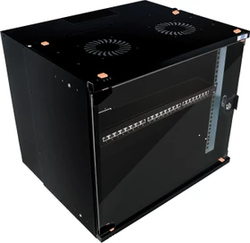 EFB Elektronik 19" Wandgehäuse, Sicherheitsglastür, IP2X, schwarz, 600mm tief